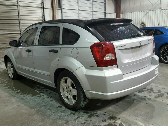 1B3HB48B87D508442 - 2007 DODGE CALIBER SX SILVER photo 3