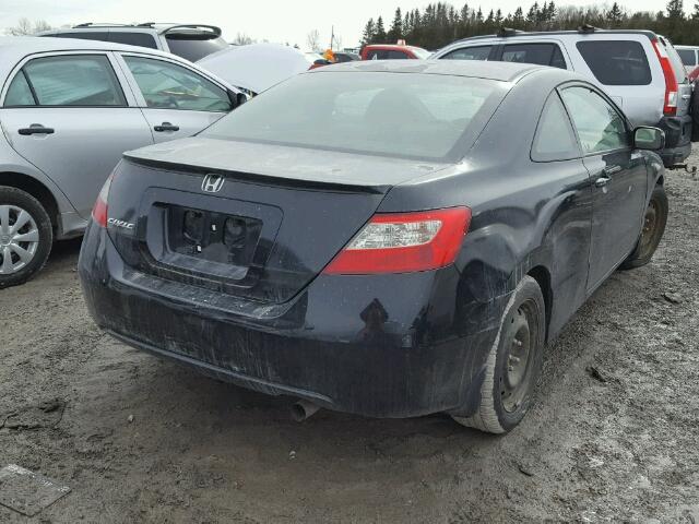 2HGFG1B65AH000782 - 2010 HONDA CIVIC LX BLACK photo 4