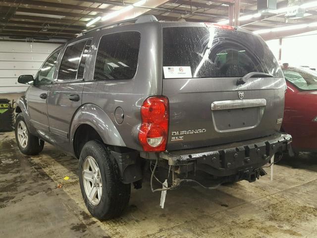 1D4HB48D44F199393 - 2004 DODGE DURANGO SL GRAY photo 3