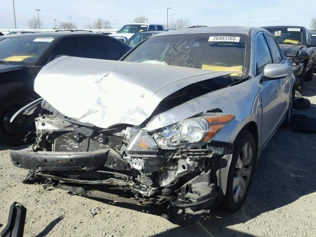 1HGCP36829A019133 - 2009 HONDA ACCORD EXL SILVER photo 2