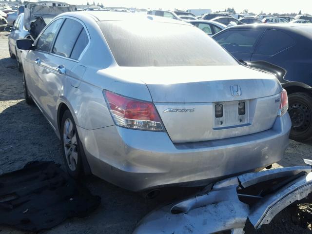 1HGCP36829A019133 - 2009 HONDA ACCORD EXL SILVER photo 3