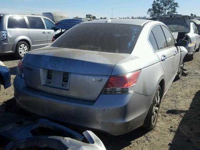 1HGCP36829A019133 - 2009 HONDA ACCORD EXL SILVER photo 4