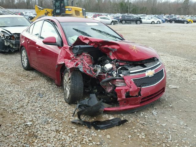 1G1PJ5SC4C7301827 - 2012 CHEVROLET CRUZE ECO RED photo 1