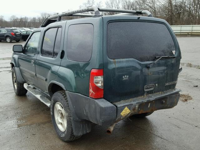 5N1ED28Y91C566122 - 2001 NISSAN XTERRA XE GREEN photo 3