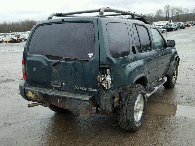 5N1ED28Y91C566122 - 2001 NISSAN XTERRA XE GREEN photo 4