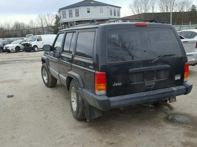 1J4FF48S4YL232739 - 2000 JEEP CHEROKEE S BLACK photo 3