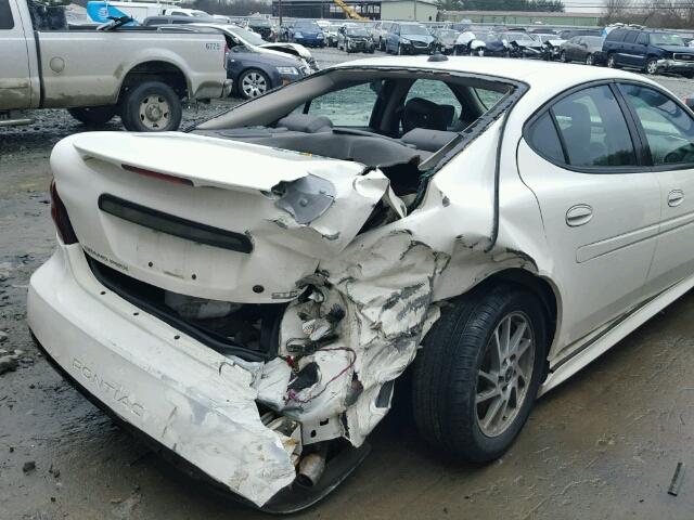 2G2WR524741148822 - 2004 PONTIAC GRAND PRIX WHITE photo 9