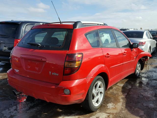 5Y2SL64854Z420311 - 2004 PONTIAC VIBE RED photo 4