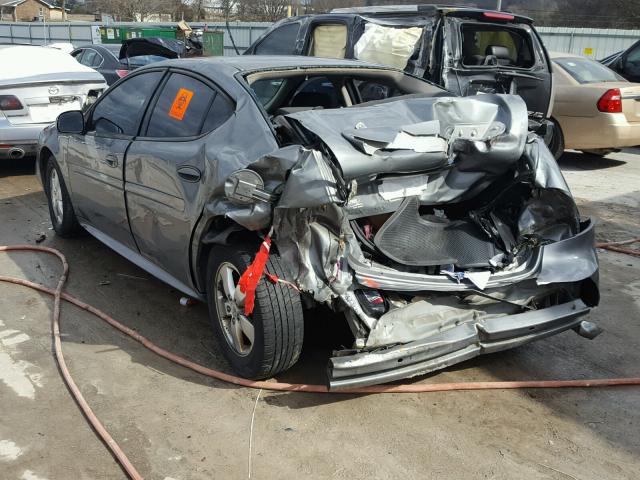 2G2WP552881110764 - 2008 PONTIAC GRAND PRIX GRAY photo 3