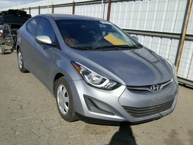 5NPDH4AE3GH702841 - 2016 HYUNDAI ELANTRA SE GRAY photo 1