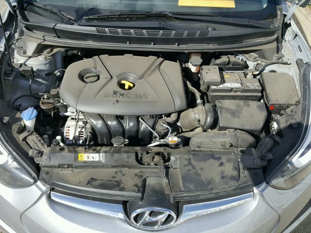 5NPDH4AE3GH702841 - 2016 HYUNDAI ELANTRA SE GRAY photo 7