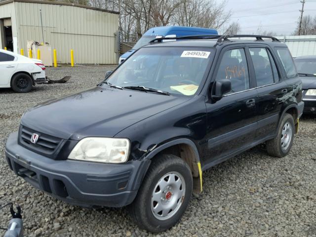 JHLRD17421S012248 - 2001 HONDA CR-V LX BLACK photo 2