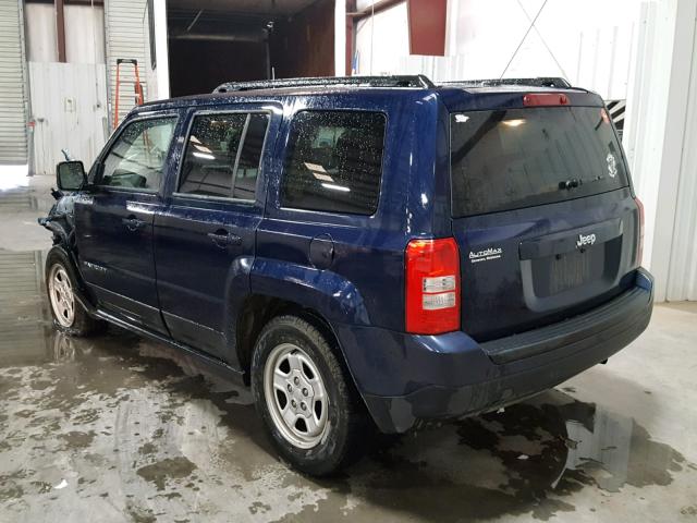 1C4NJPBA6HD148322 - 2017 JEEP PATRIOT SP BLUE photo 3