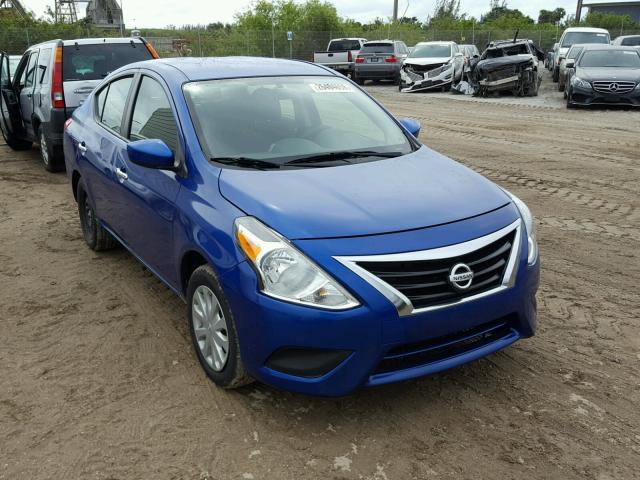 3N1CN7AP2FL853050 - 2015 NISSAN VERSA S BLUE photo 1