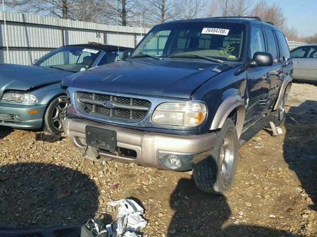 1FMZU34E6XZB06487 - 1999 FORD EXPLORER BLUE photo 2