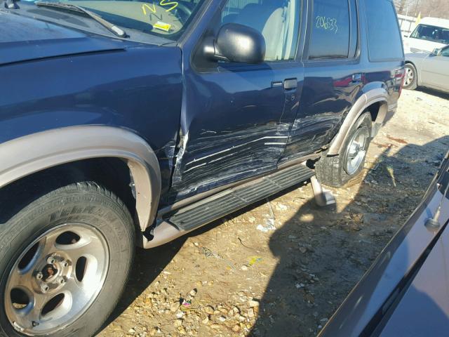 1FMZU34E6XZB06487 - 1999 FORD EXPLORER BLUE photo 9