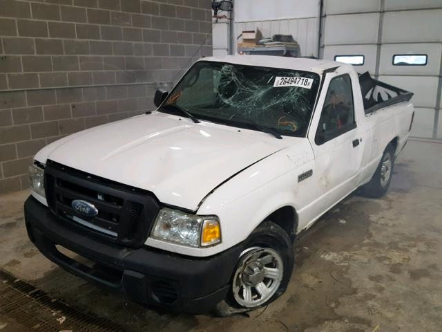 1FTYR10D28PA44585 - 2008 FORD RANGER WHITE photo 2