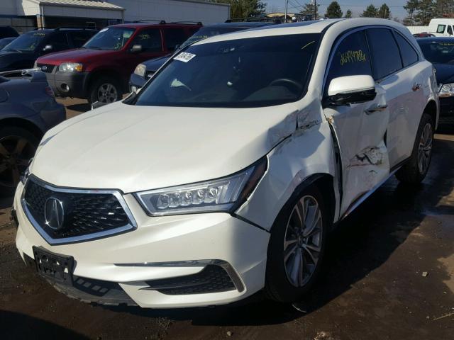 5FRYD4H71HB009690 - 2017 ACURA MDX TECHNO WHITE photo 2