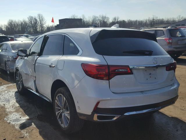 5FRYD4H71HB009690 - 2017 ACURA MDX TECHNO WHITE photo 3