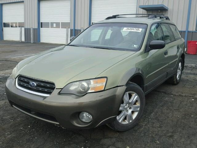 4S4BP61C156369773 - 2005 SUBARU LEGACY OUT GREEN photo 2