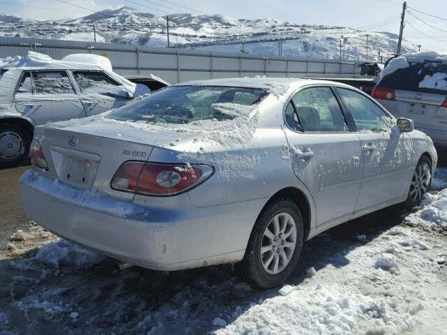 JTHBF30G030148819 - 2003 LEXUS ES 300 SILVER photo 4