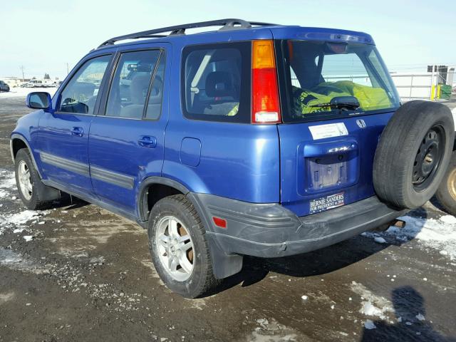 JHLRD1767YC014020 - 2000 HONDA CR-V EX BLUE photo 3