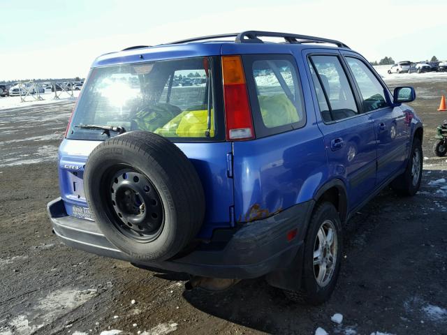 JHLRD1767YC014020 - 2000 HONDA CR-V EX BLUE photo 4