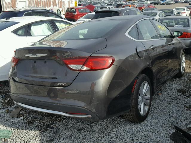 1C3CCCAB0FN691522 - 2015 CHRYSLER 200 LIMITE GRAY photo 4