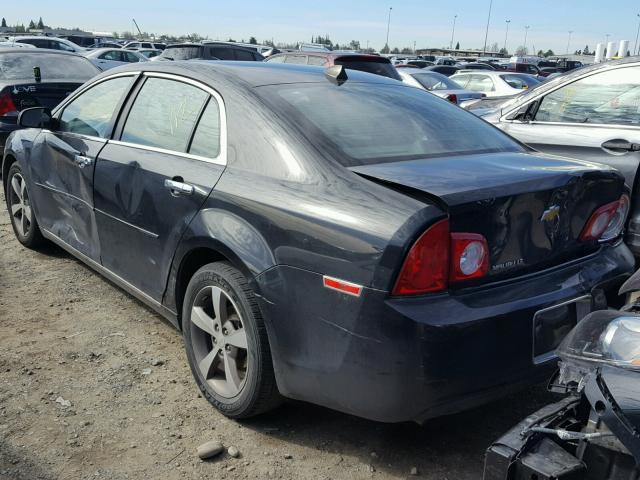 1G1ZC5E06CF184598 - 2012 CHEVROLET MALIBU 1LT BLACK photo 3