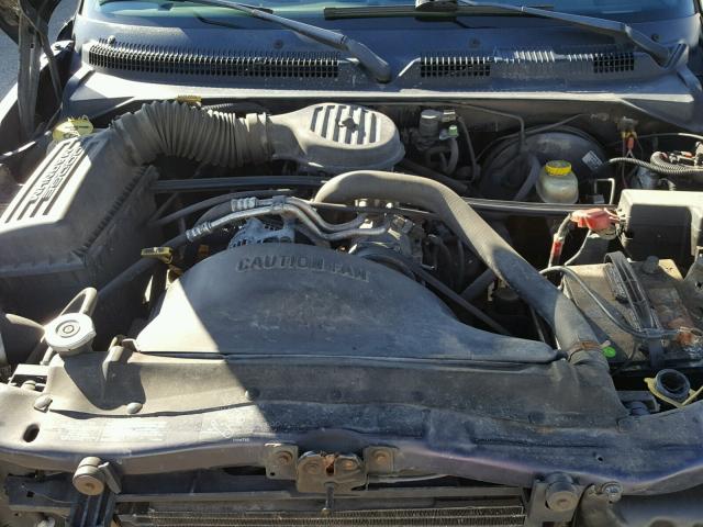 1B7GL22X6WS720749 - 1998 DODGE DAKOTA BLUE photo 7