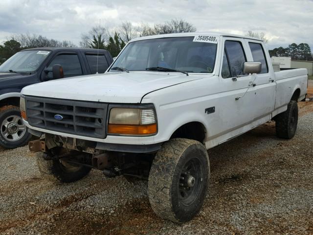 1FTJW36H8VEB64611 - 1997 FORD F350 WHITE photo 2