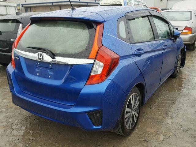 JHMGK5H77HS015844 - 2017 HONDA FIT EX BLUE photo 4