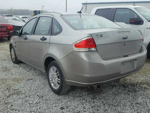 1FAHP35N08W272423 - 2008 FORD FOCUS SE SILVER photo 3