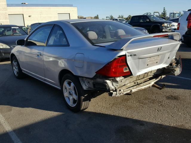 1HGEM22943L076472 - 2003 HONDA CIVIC EX SILVER photo 3