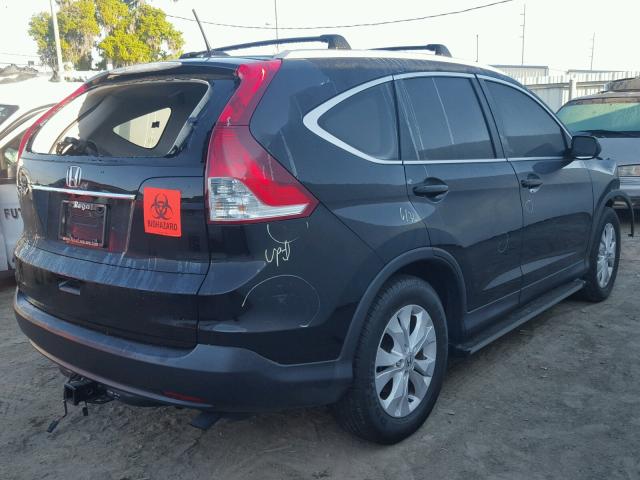 2HKRM3H75EH539898 - 2014 HONDA CR-V EXL BLACK photo 4