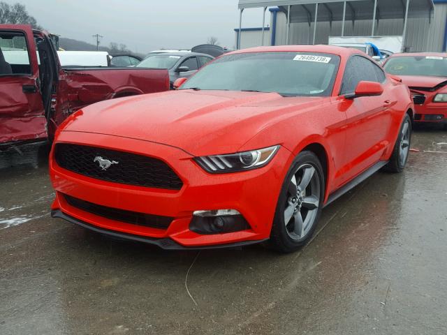 1FA6P8AM2G5326259 - 2016 FORD MUSTANG RED photo 2
