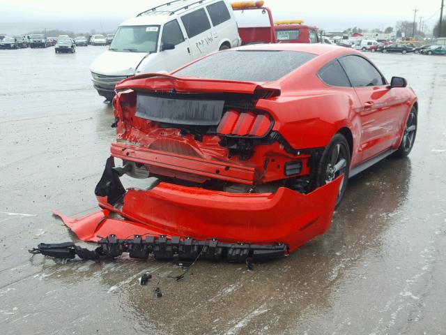 1FA6P8AM2G5326259 - 2016 FORD MUSTANG RED photo 4