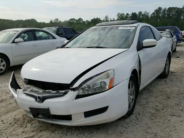 1HGCM82685A002857 - 2005 HONDA ACCORD EX WHITE photo 2