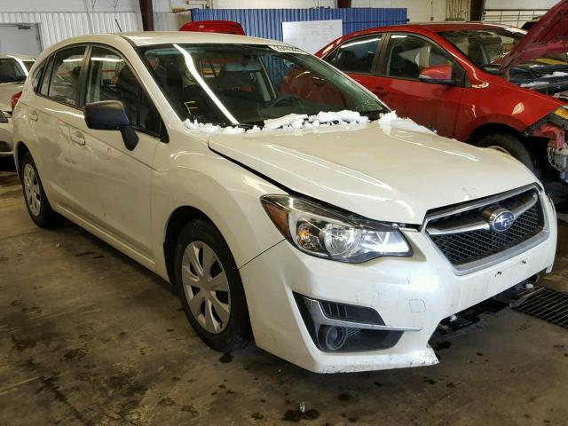 JF1GPAA62G8218722 - 2016 SUBARU IMPREZA WHITE photo 1