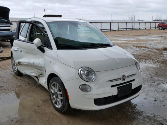 3C3CFFAR9DT672440 - 2013 FIAT 500 POP WHITE photo 1