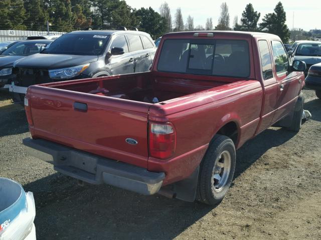 1FTYR44U52PA34300 - 2002 FORD RANGER SUP RED photo 4