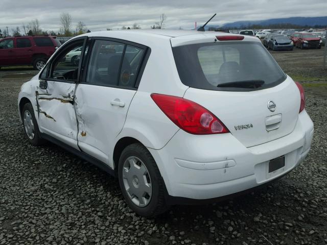 3N1BC13EX8L407225 - 2008 NISSAN VERSA S WHITE photo 3