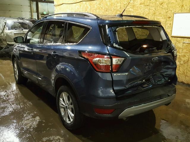 1FMCU9GD2JUB29295 - 2018 FORD ESCAPE SE BLUE photo 3