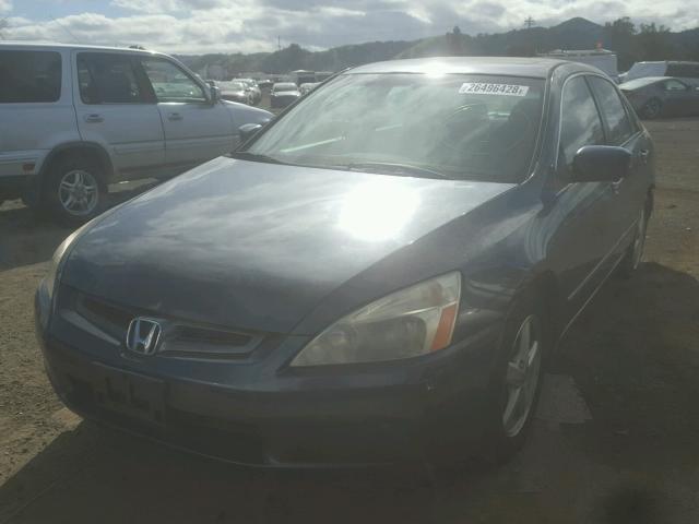 JHMCM56664C038748 - 2004 HONDA ACCORD EX BLUE photo 2