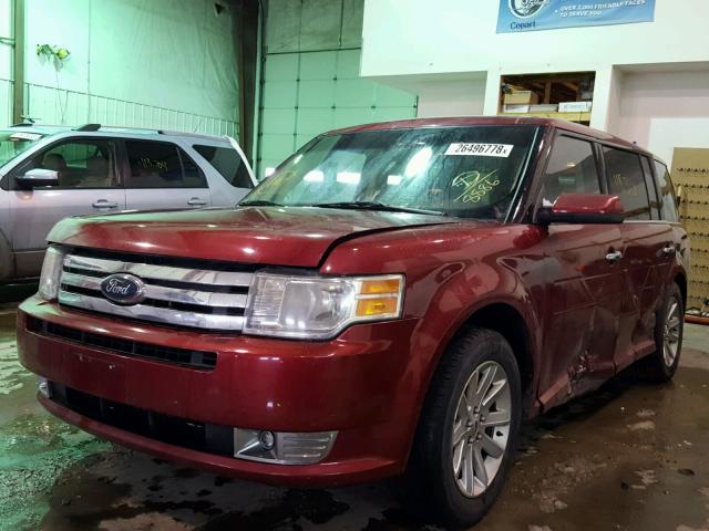 2FMEK62C19BB08886 - 2009 FORD FLEX SEL მუქწითელი ფოტო 2
