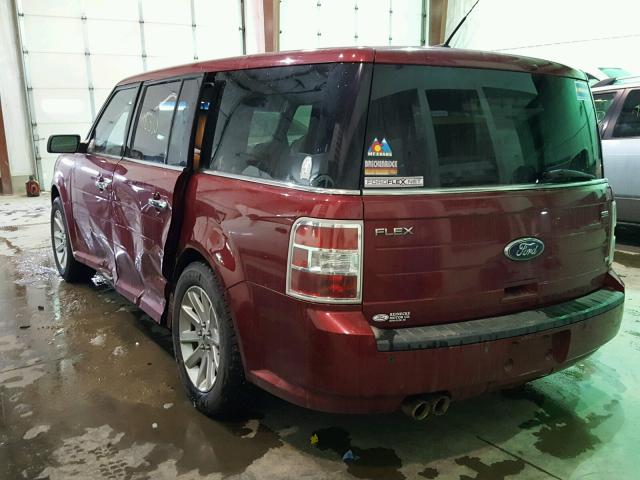 2FMEK62C19BB08886 - 2009 FORD FLEX SEL მუქწითელი ფოტო 3
