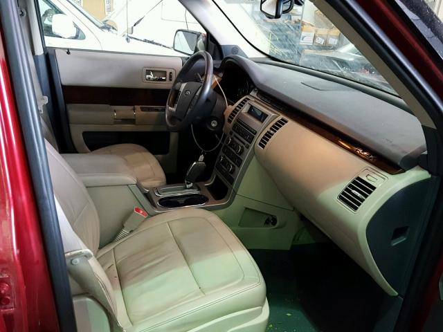 2FMEK62C19BB08886 - 2009 FORD FLEX SEL მუქწითელი ფოტო 5