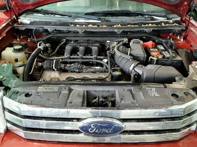 2FMEK62C19BB08886 - 2009 FORD FLEX SEL მუქწითელი ფოტო 7