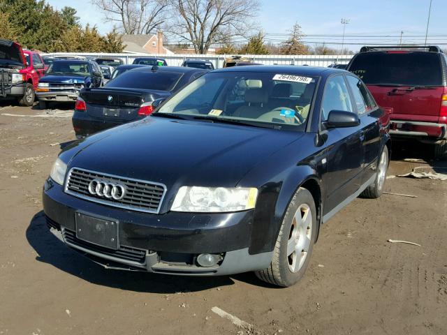 WAULC68E34A076798 - 2004 AUDI A4 1.8T QU BLACK photo 2