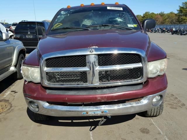 3D7KU28D23G823275 - 2003 DODGE RAM 2500 S MAROON photo 9